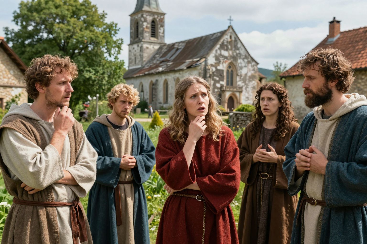 A fekete halál alatt a vallásos hit gyengült.