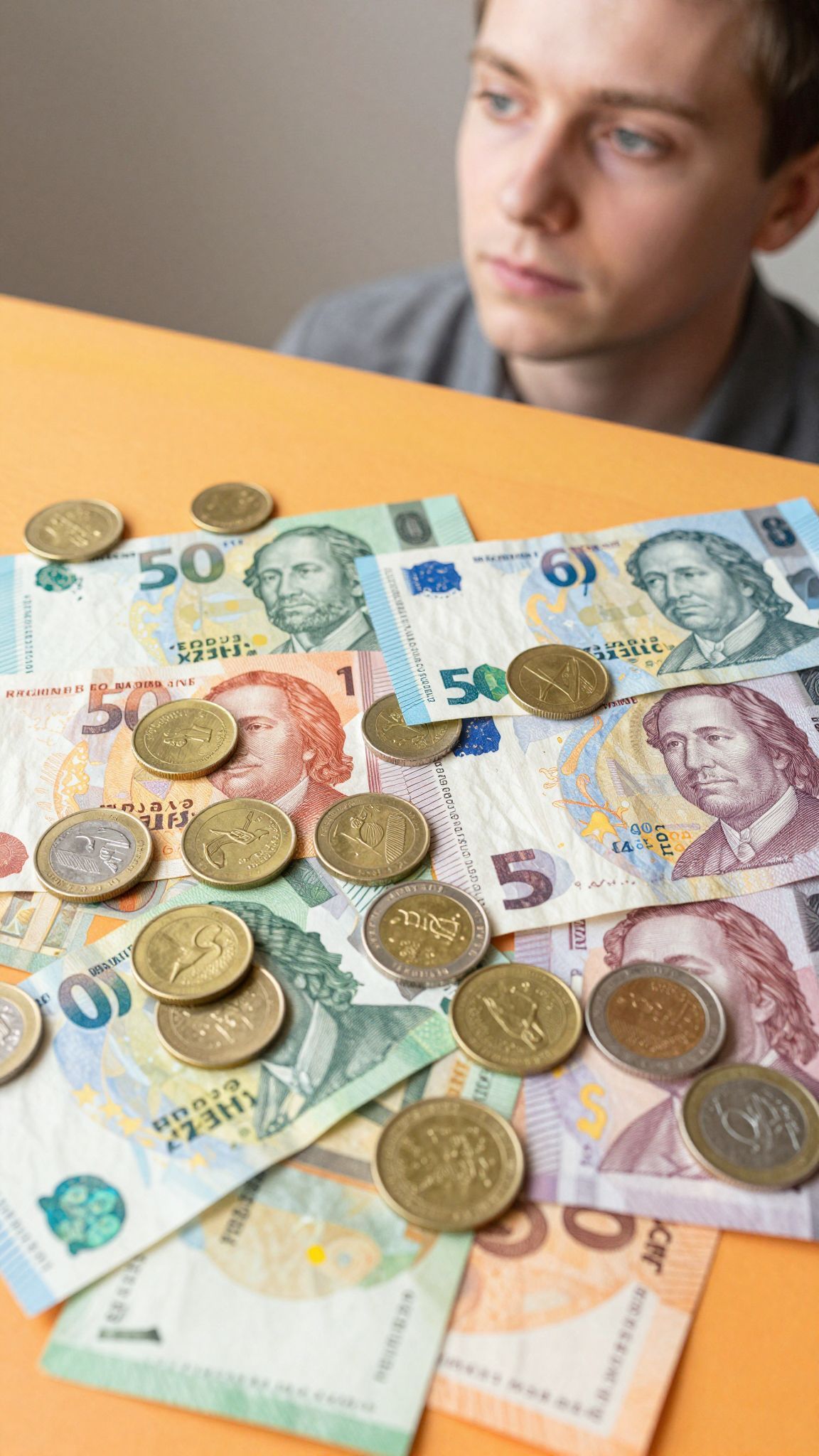 A nagyobb bankjegyek a gazdagság érzését keltik.