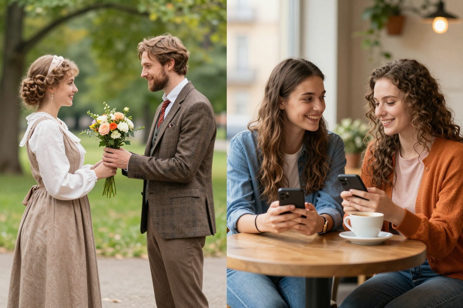 A modern udvarlás gyakran online térben zajlik.