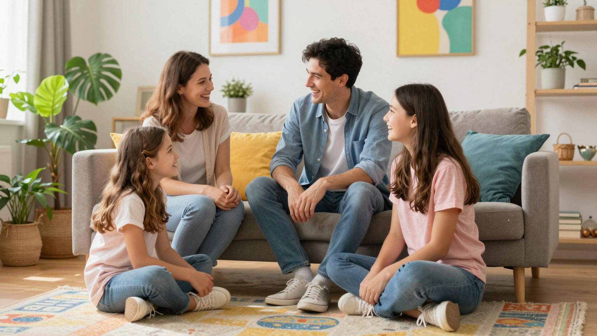 A nyitott kommunikáció erősíti a családi kötelékeket és megértést.