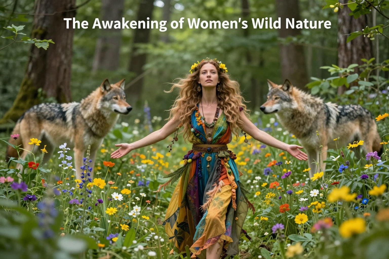 A női vad természet az életerő és intuíció szimbóluma.