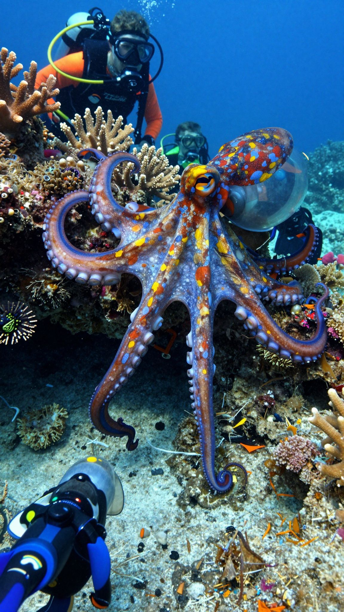 A polipok bőrének színváltoztatása rejtett kommunikációjuk kulcsa.