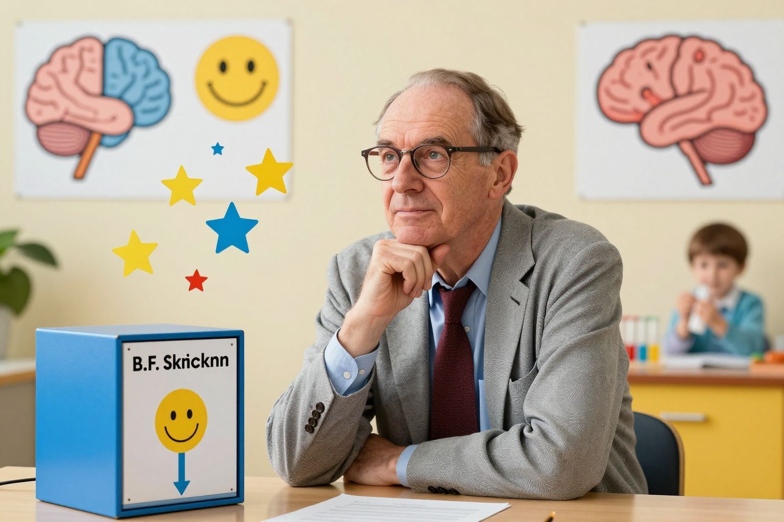 B.F. Skinner a behaviorizmus atyjaként a megerősítést kutatta.