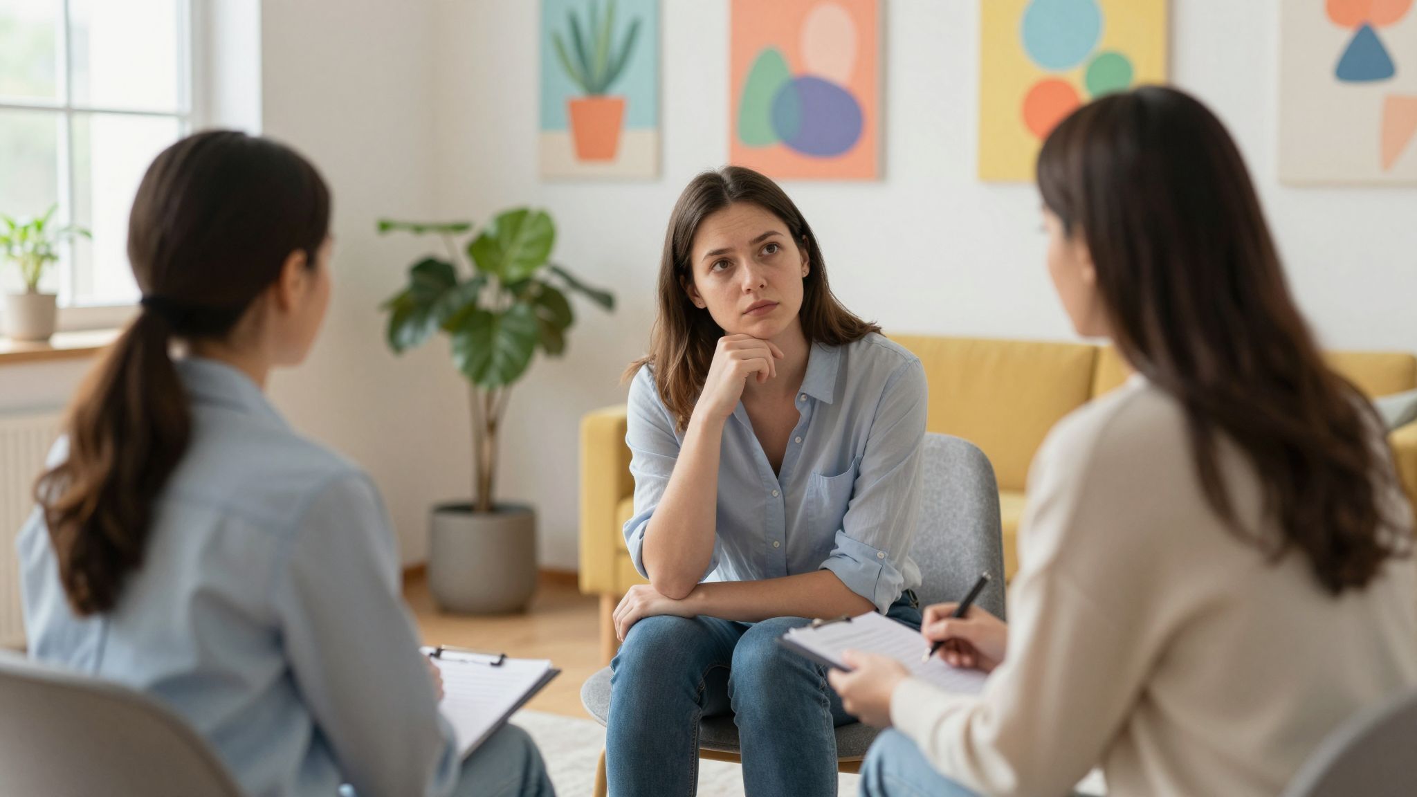 A kognitív viselkedésterápia segít a félelmek átformálásában.