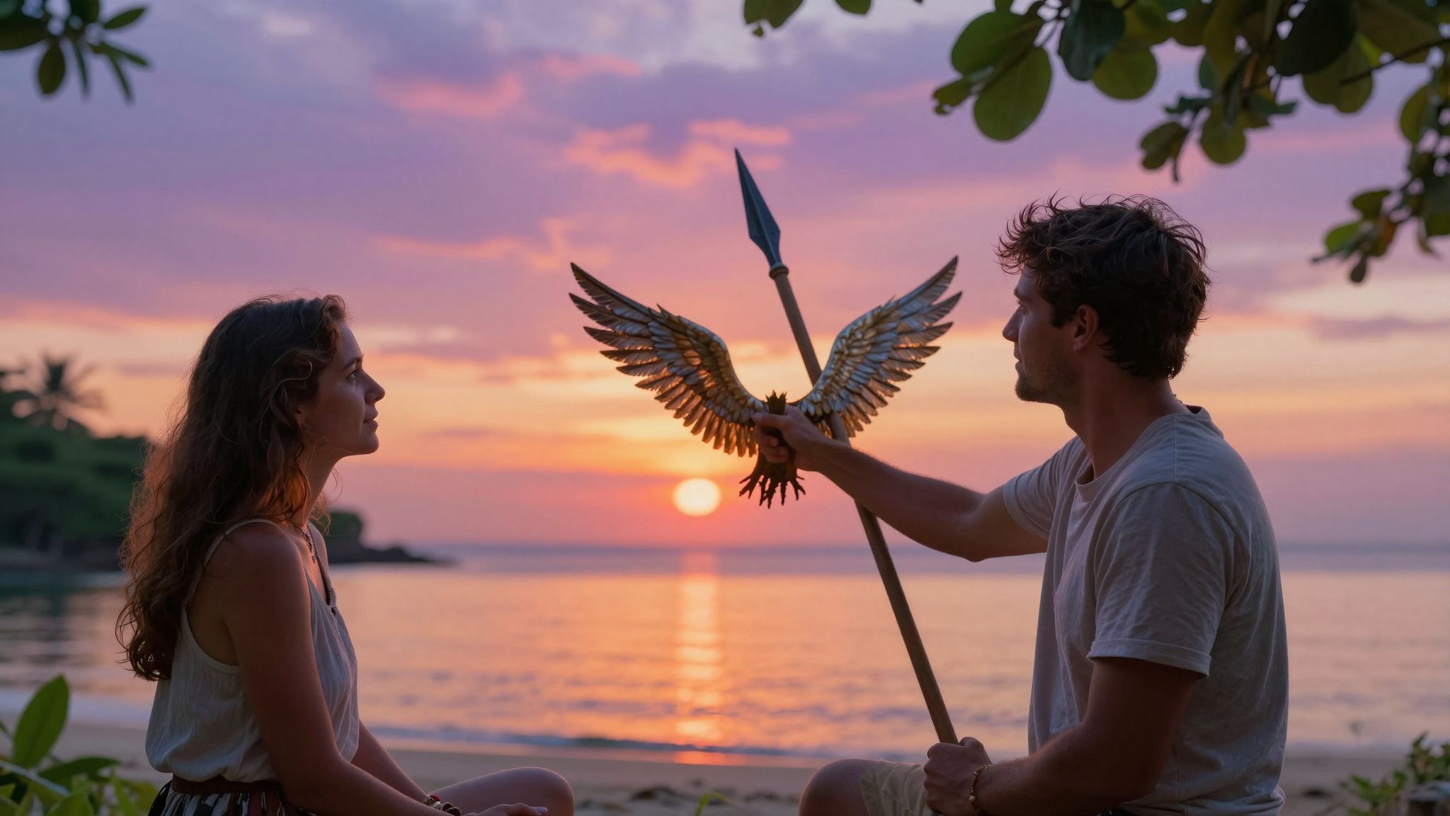 A szigony és a szárny ellentéte szimbolikus jelentőségű.