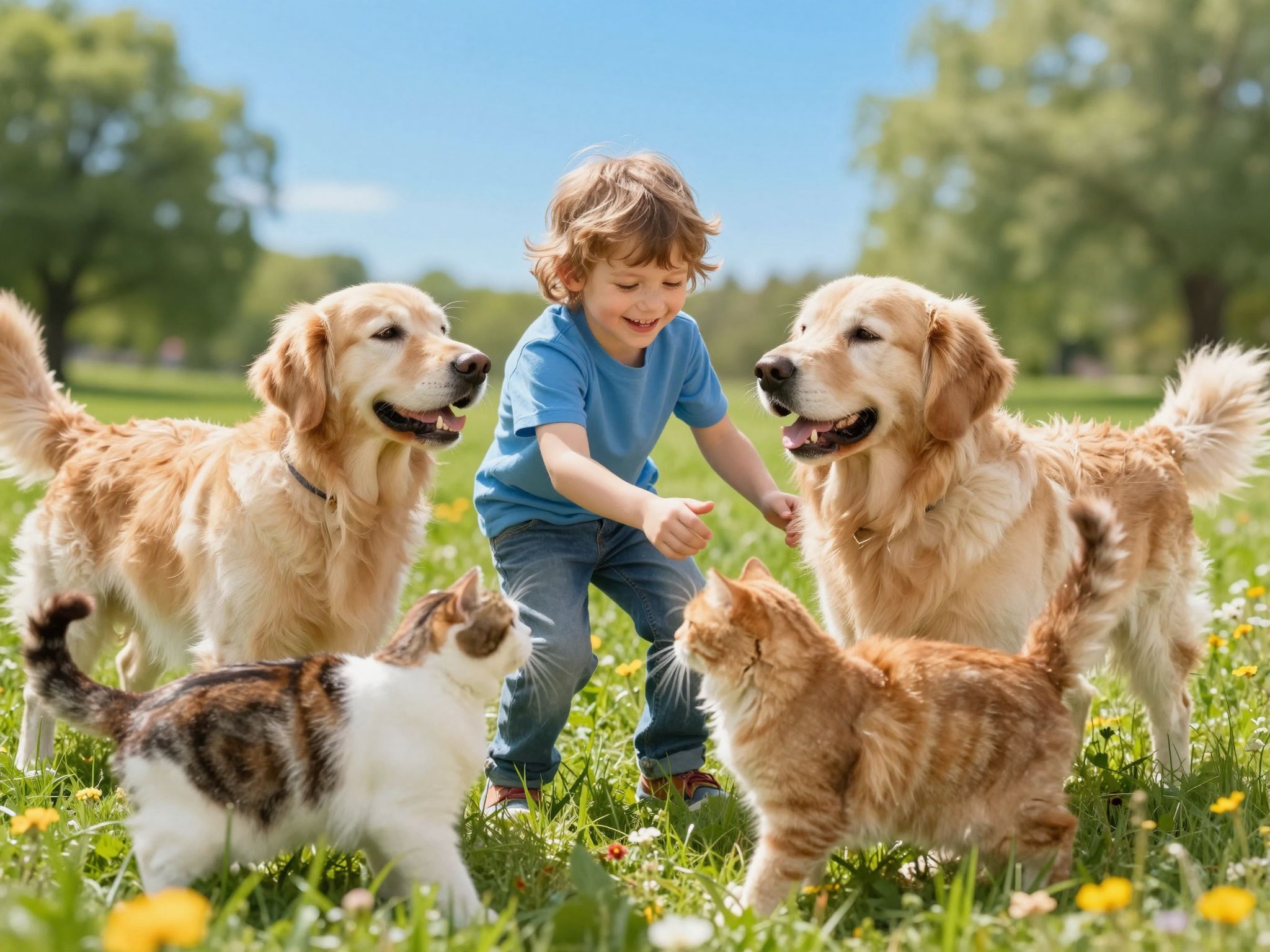 A gyerekek érzelmi fejlődését segítik a kedvenc állatok.