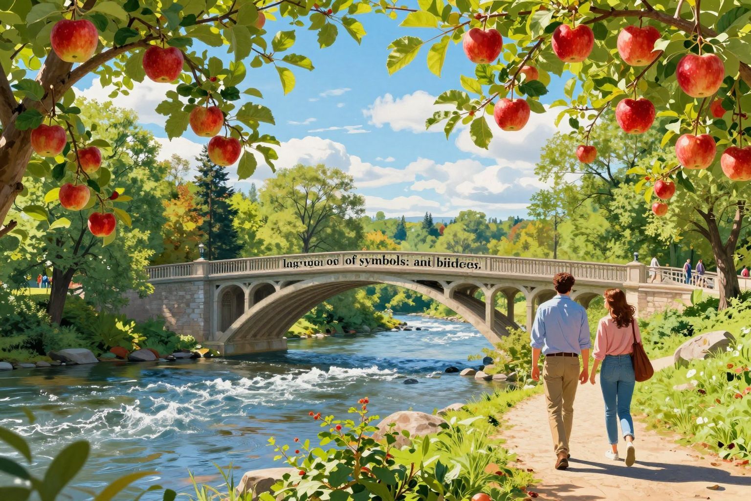 Az alma és a híd a gyász szimbolikája.
