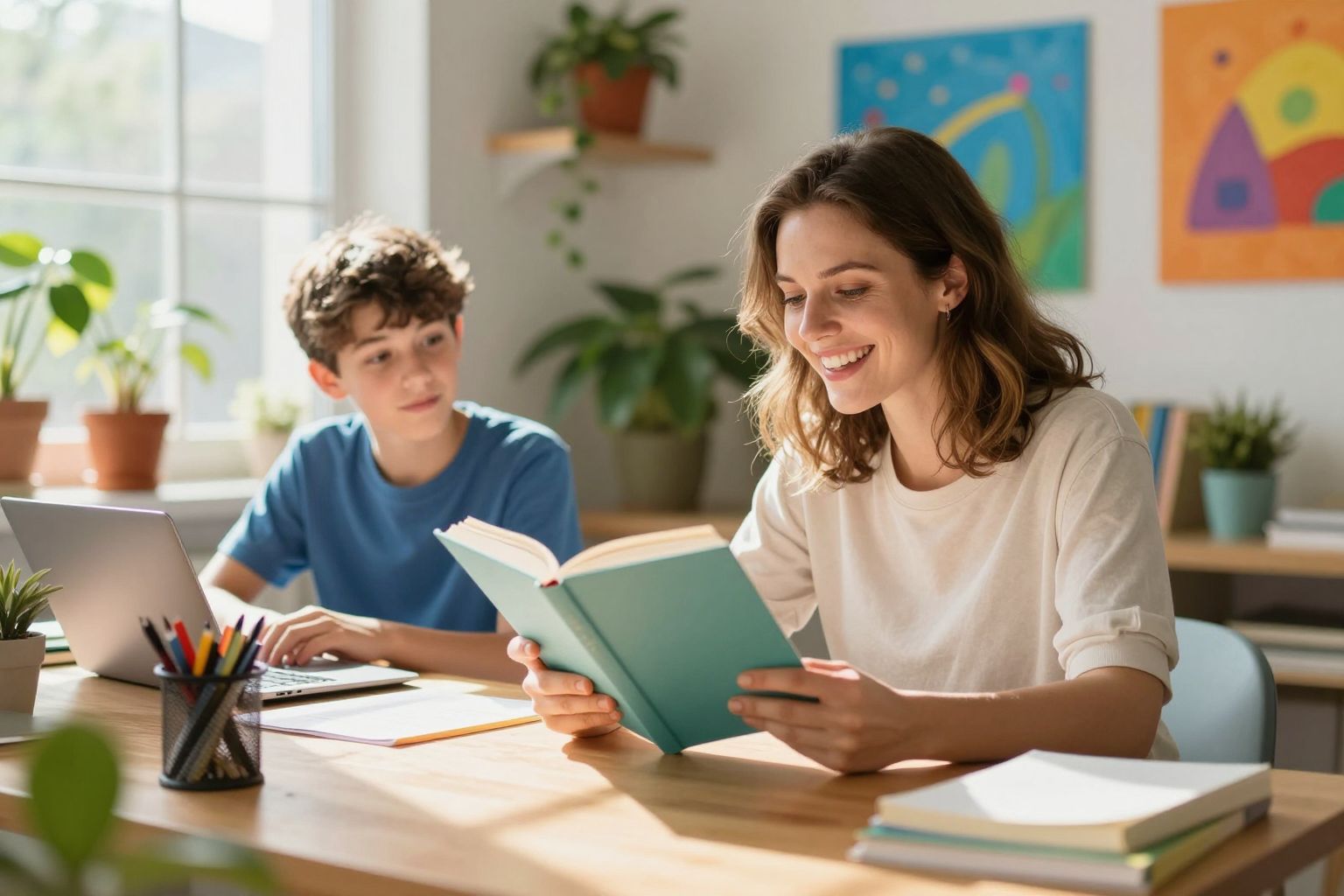 Az idősebbek tapasztalata segíti a tanulási folyamatot.
