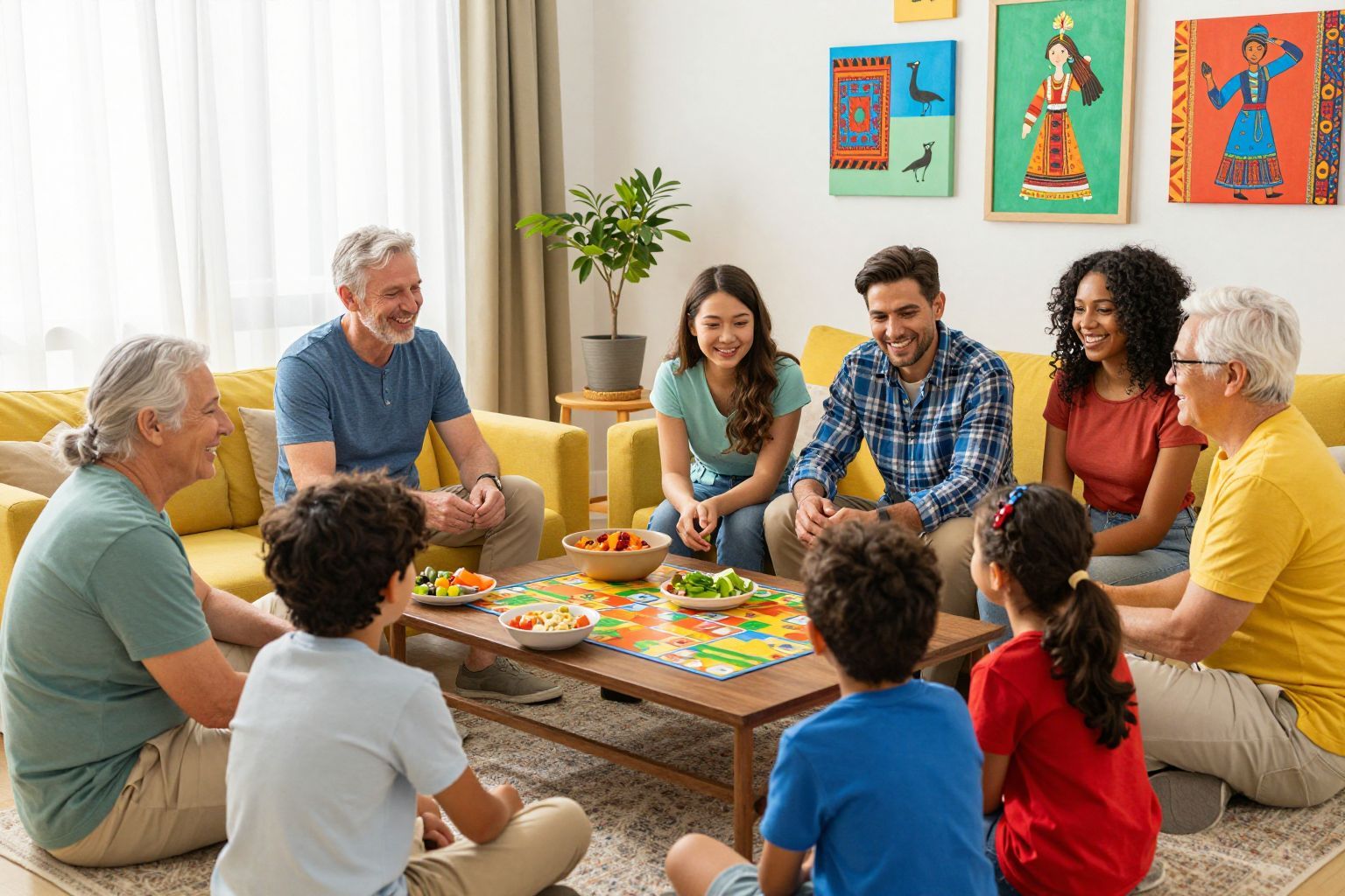 A család kulturális értékeket és hagyományokat örökít tovább.