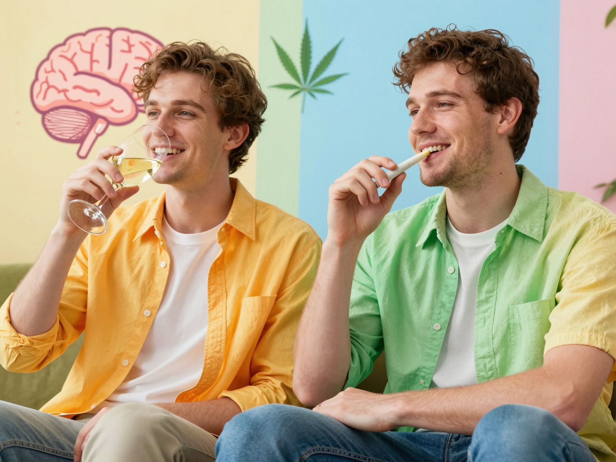 Az alkohol mérgezés, a kannabisz relaxációt okoz.