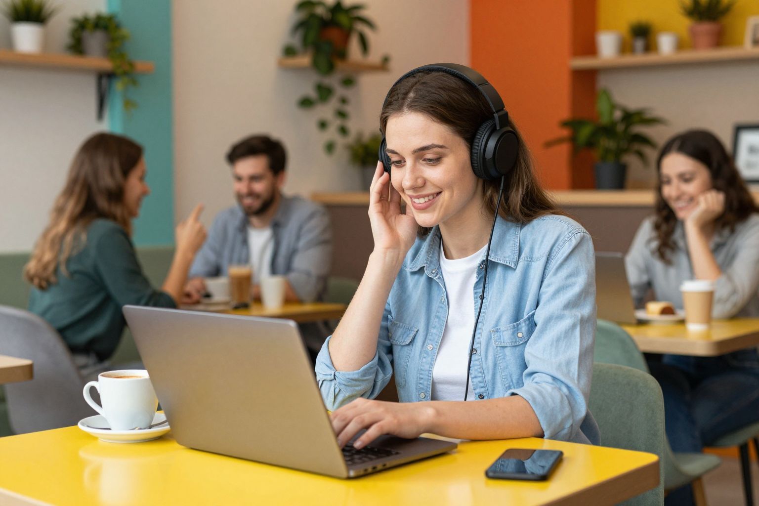 Zajos környezetben fülhallgatóval növelhetjük a koncentrációt.