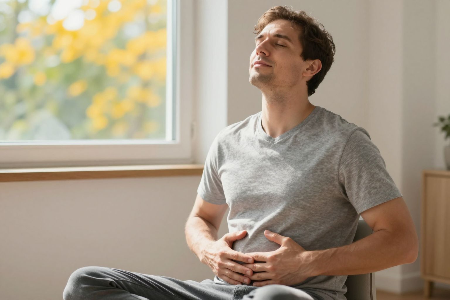 A rekeszizom segíti a légzést, ami befolyásolja a lelket.