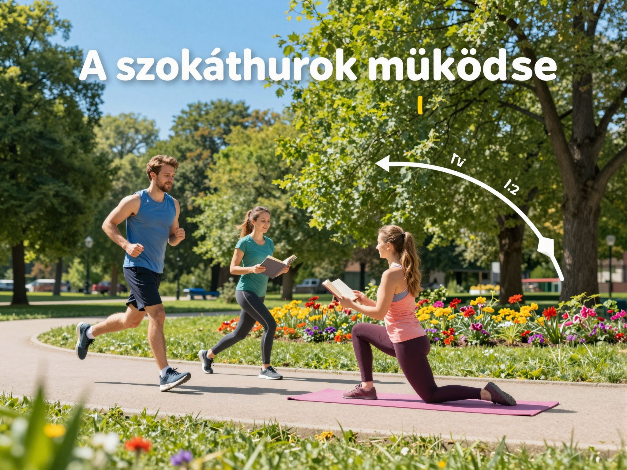A szokáshurok három lépésből áll: jel, rutinszerű cselekvés, jutalom.