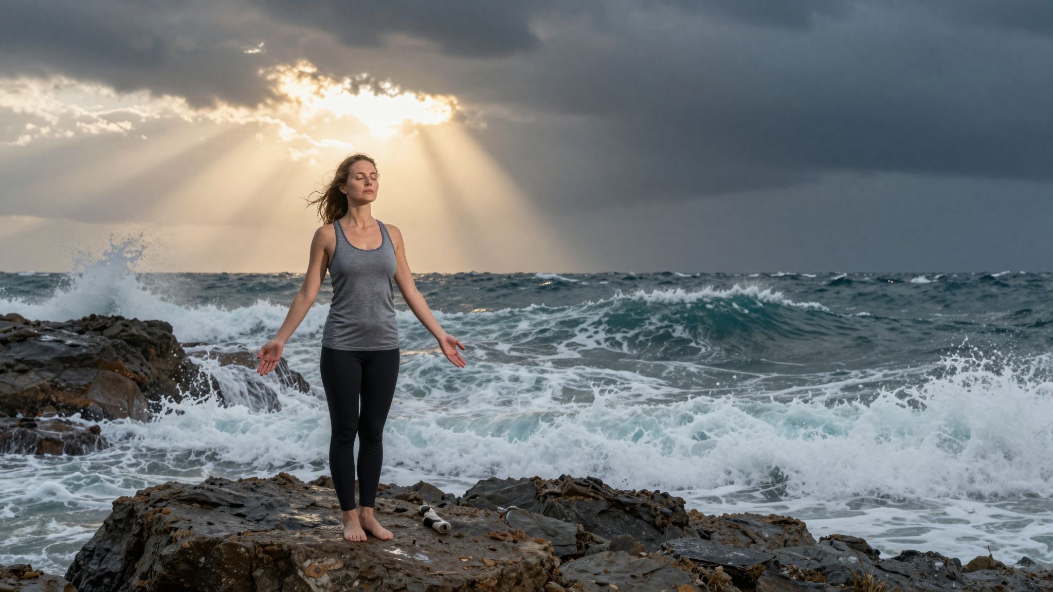 A tudatos jelenlét erősíti a belső békét viharban.