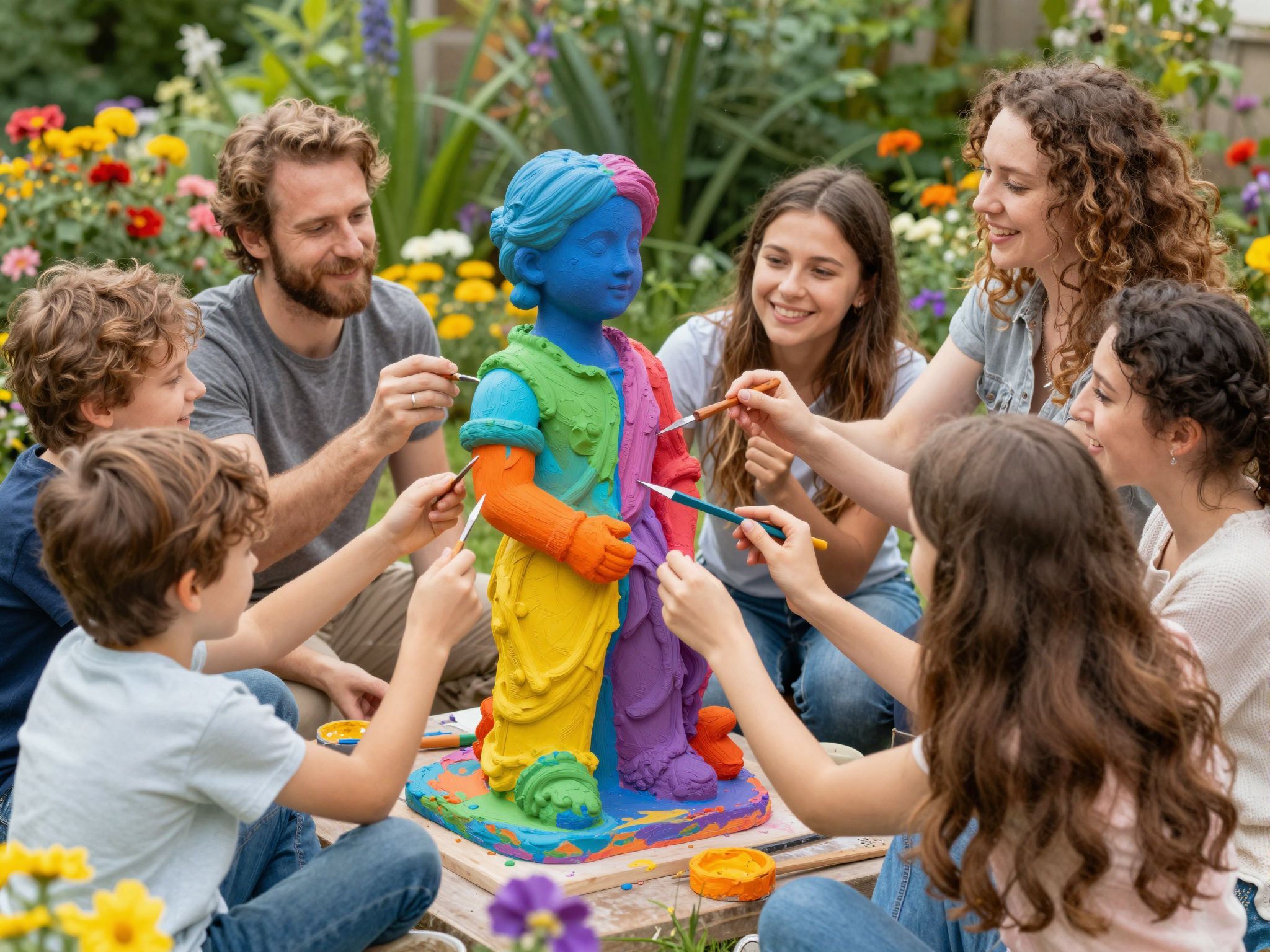 A szobrok átalakítása új identitások felfedezését segíti.