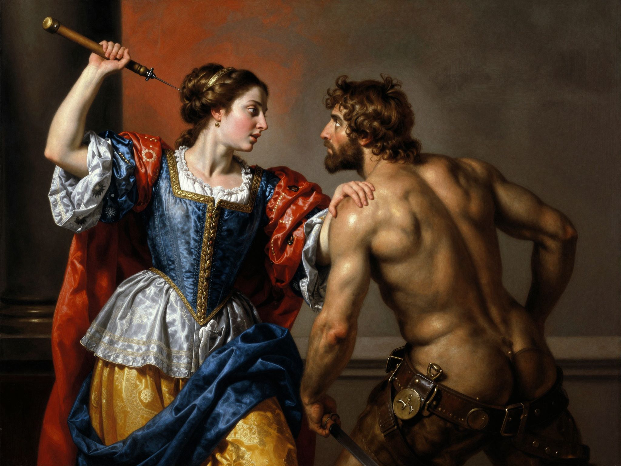 Artemisia Gentileschi Judit és Holofernész festményén női erő bontakozik ki.