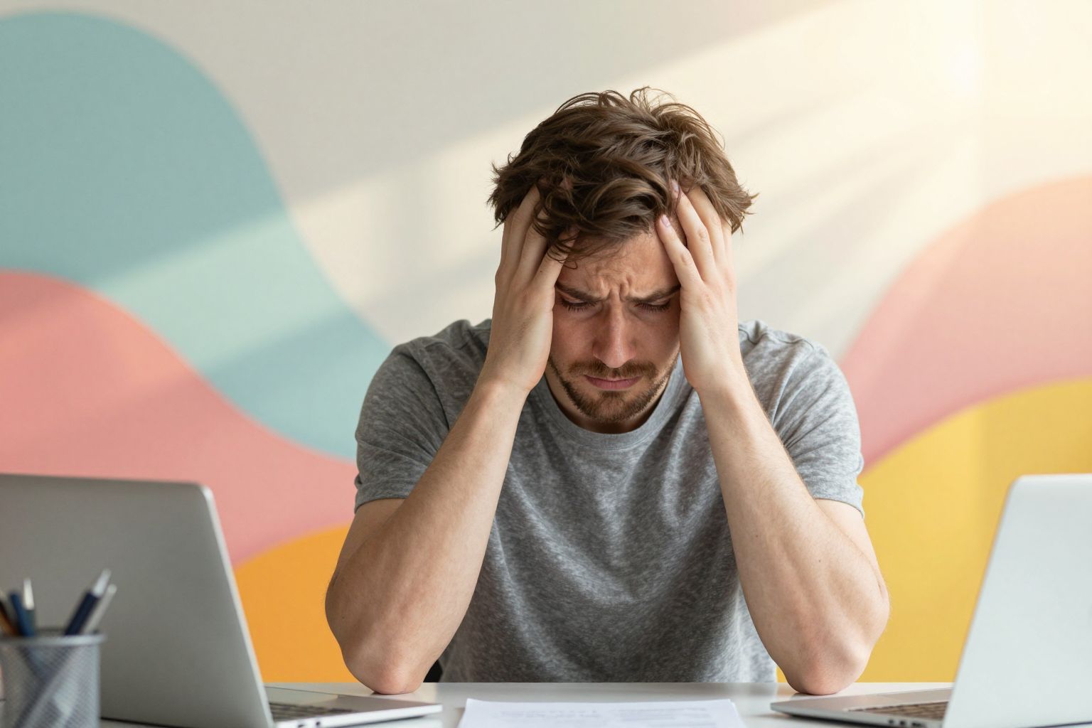 A stressz megzavarja a gondolkodást és a koncentrációt.