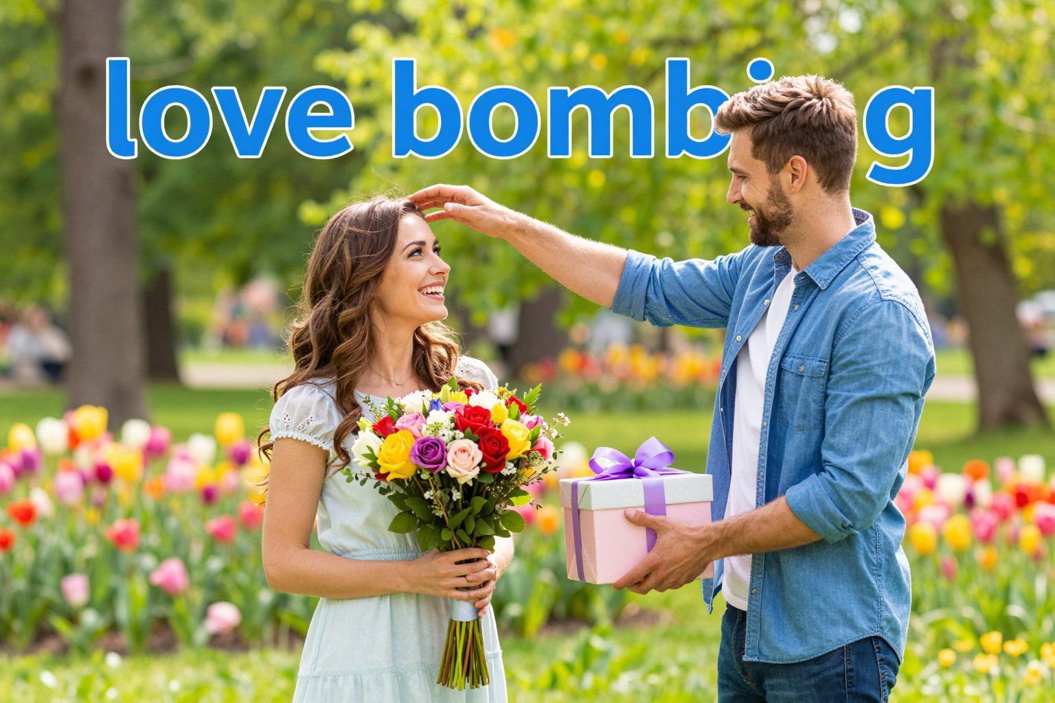 A szerelem bombázás manipulatív, túlzott figyelemre utalhat.