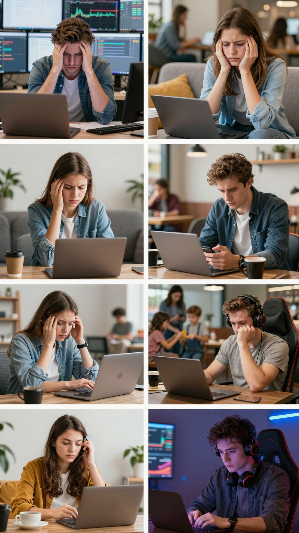 A technostressz hatása a munkavégzésre és mentális egészségre.