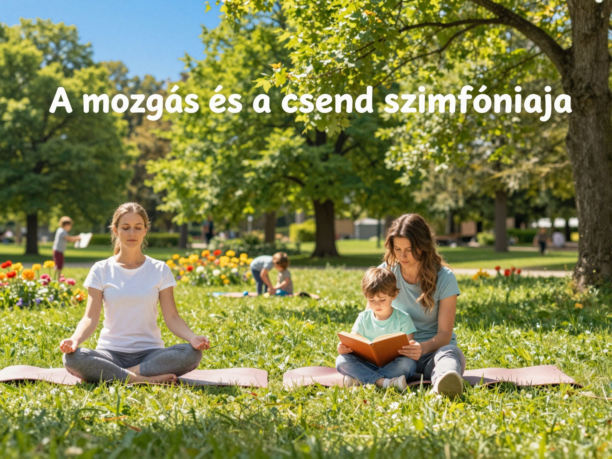 A mozgás és a csend harmóniája segíti a relaxációt.