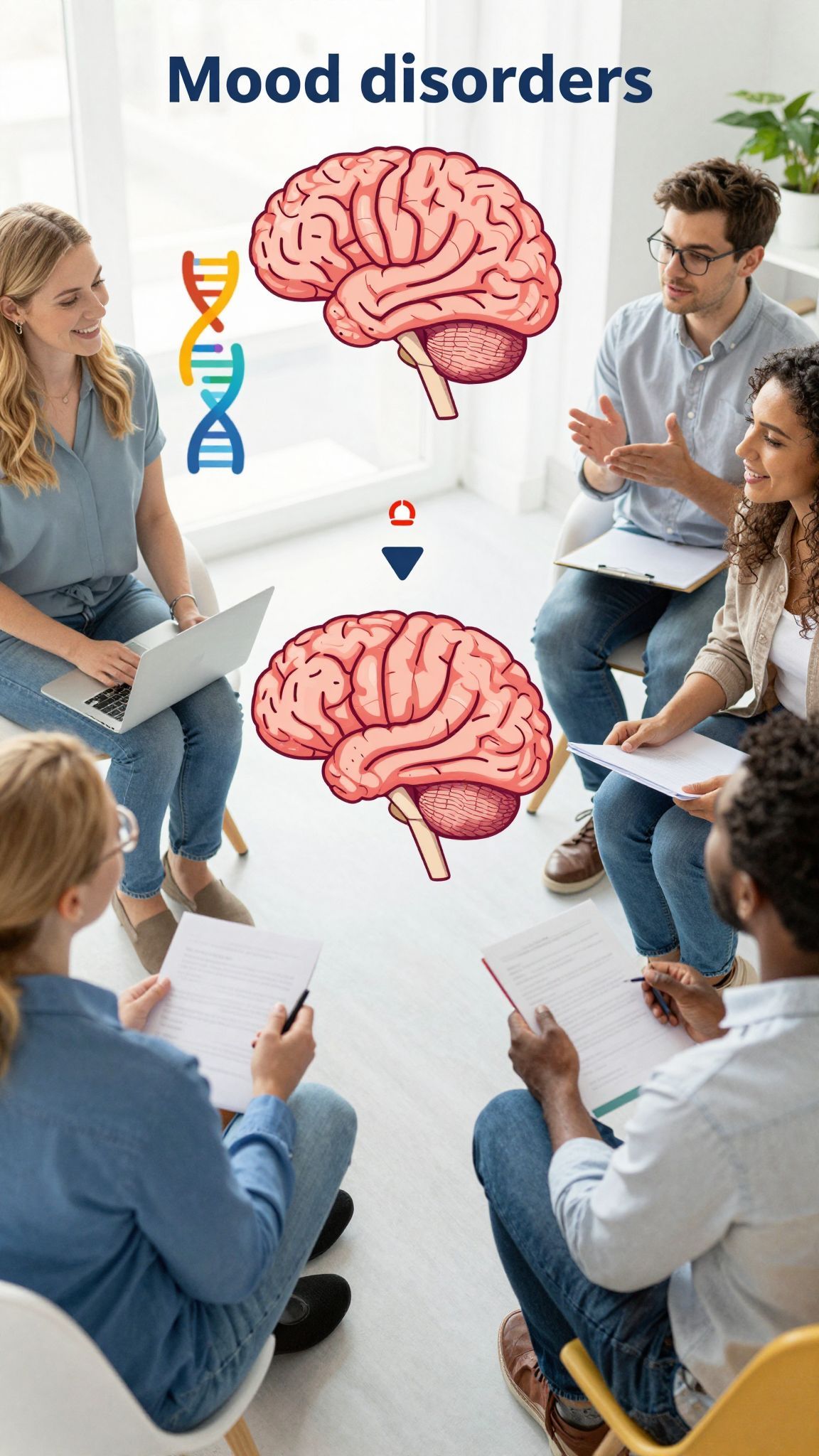 A genetika és neurobiológia összefonódik a hangulatzavarokban.