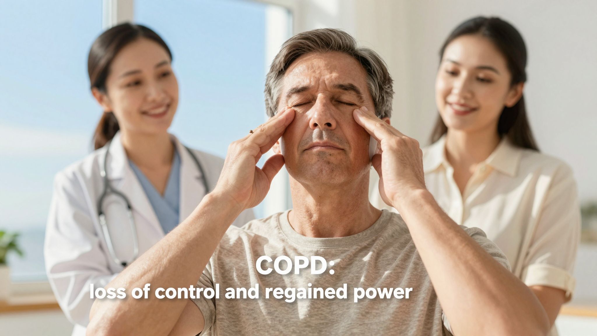 A kontrollvesztés fokozhatja a COPD-s betegek szorongását.
