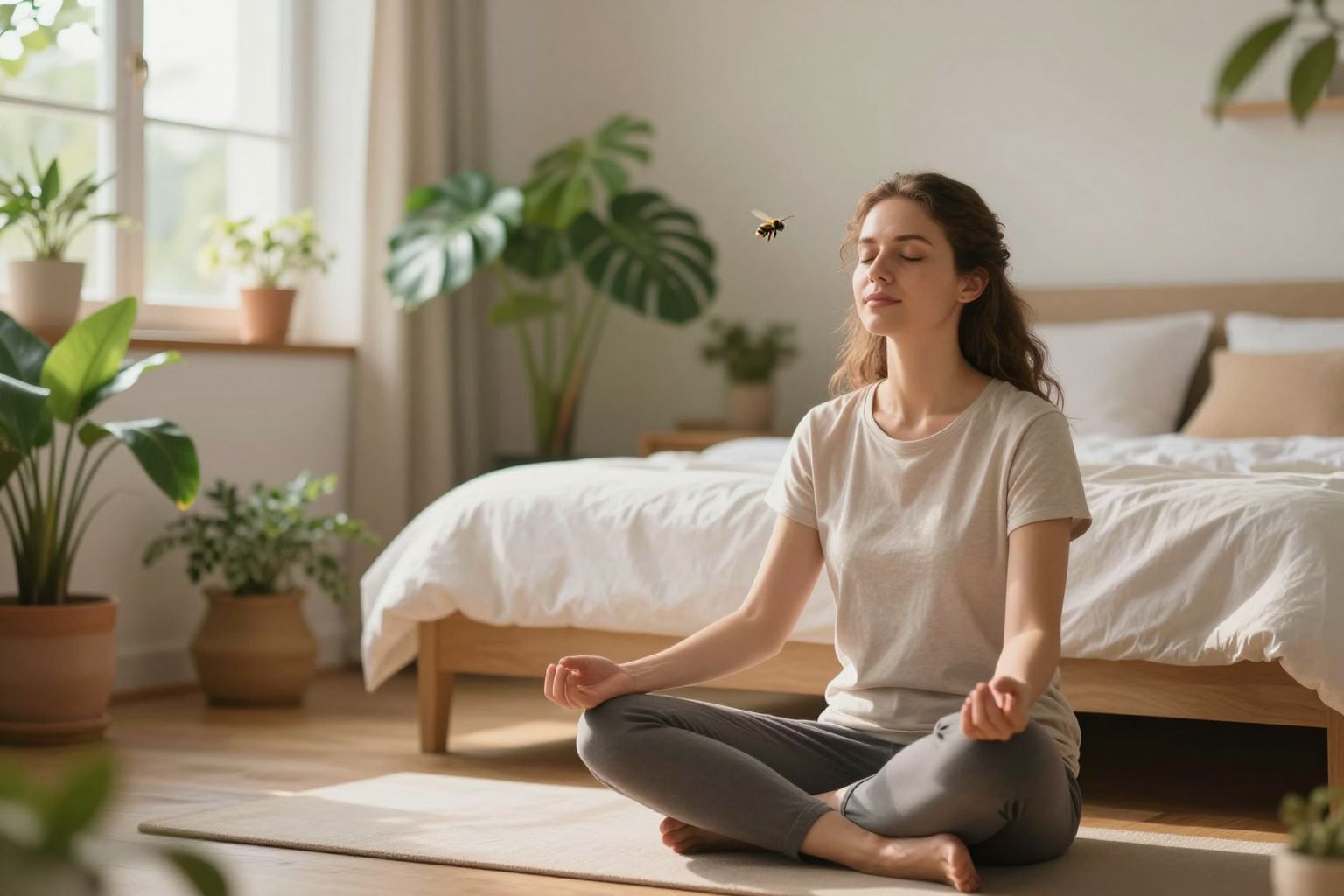 A méhek zümmögése segíti a relaxációt és az alvást.