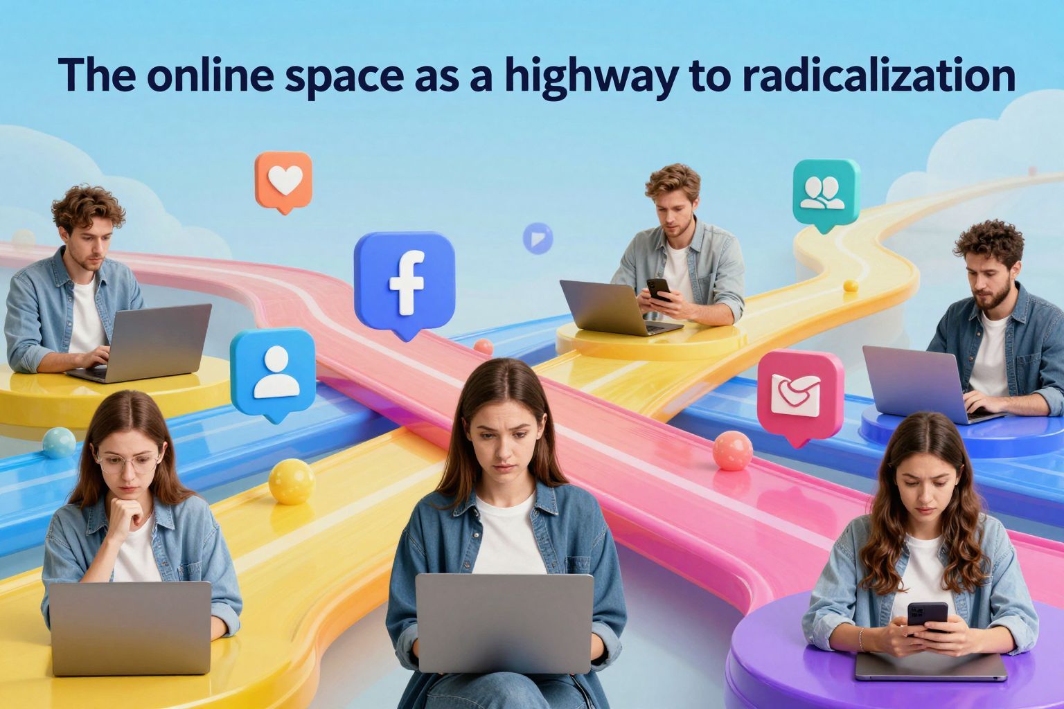 Az online tér erősíti a szélsőséges nézetek terjedését.